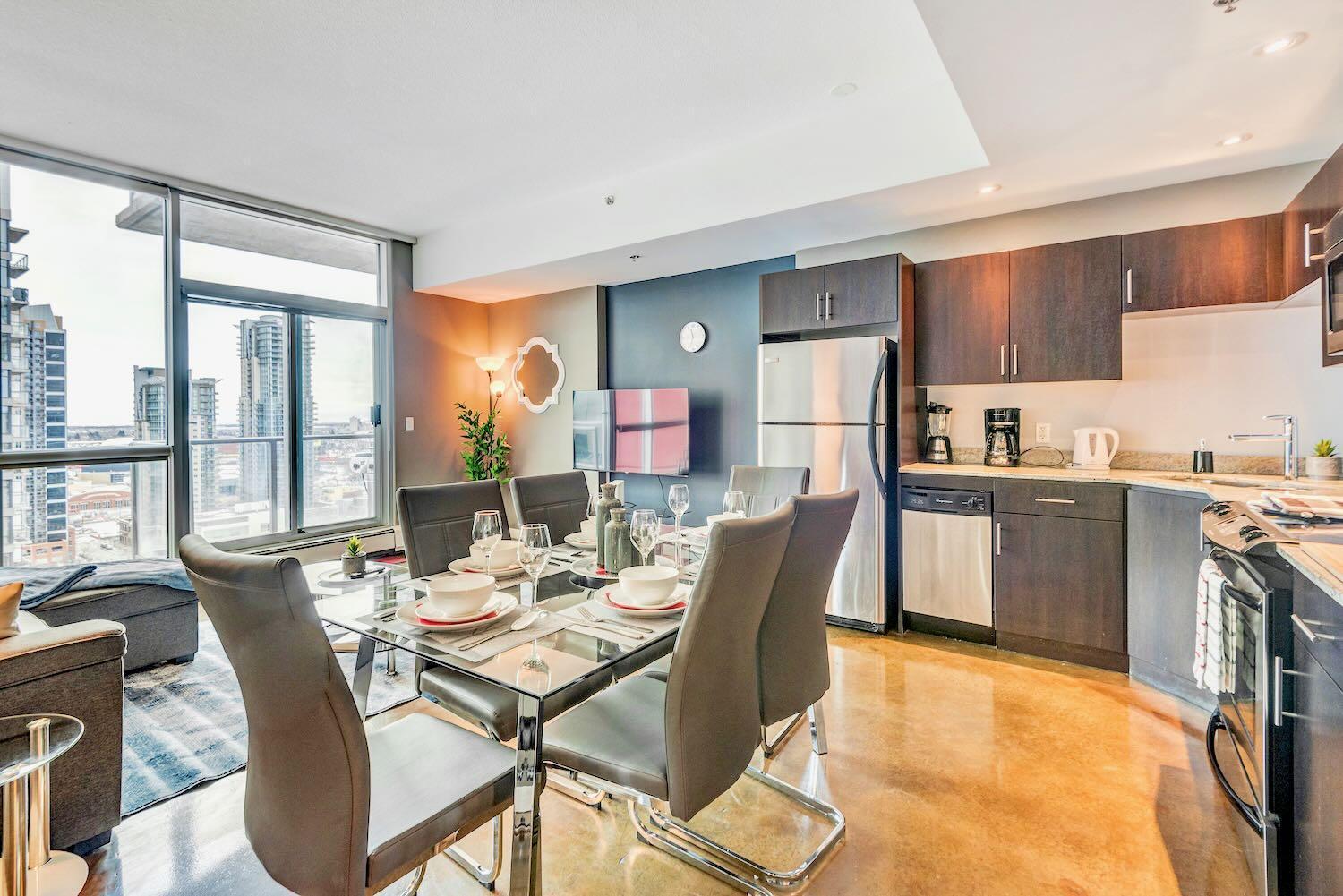 Modern 2Br Condo - King Bed - Downtown City Views Calgary Exterior photo