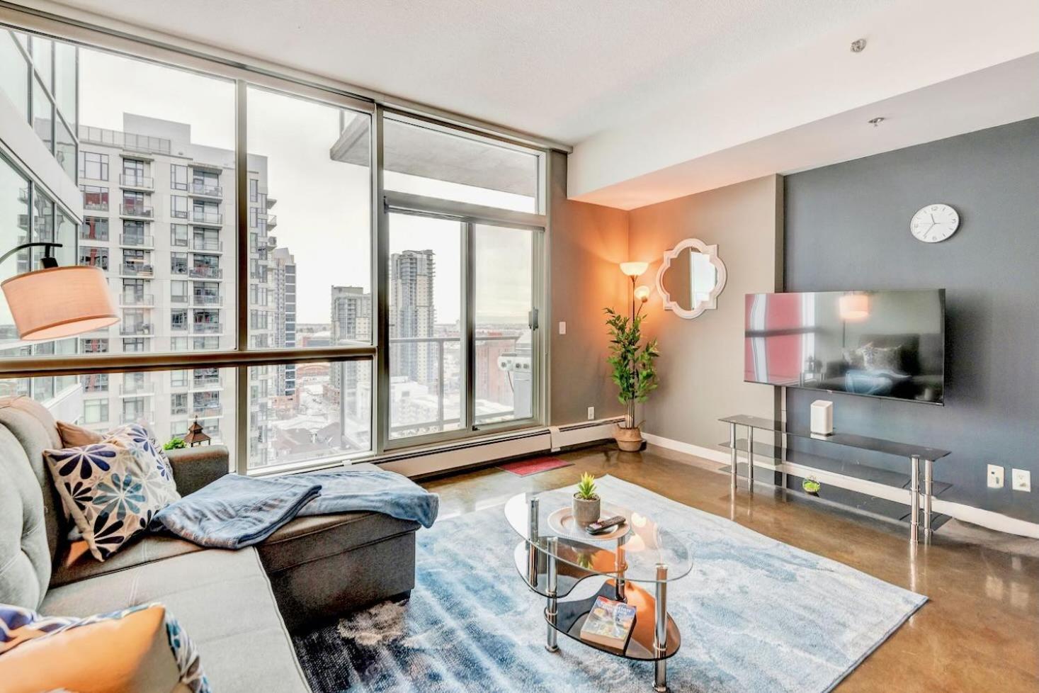 Modern 2Br Condo - King Bed - Downtown City Views Calgary Exterior photo